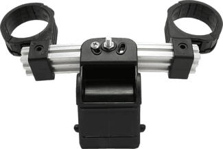 TRIAX 300819 Flexiblock 3-10 - Doppelfeedhalter (Aluminium/Schwarz)