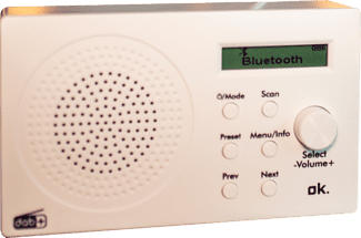 OK ORD 101BT-WT-1 - Digitalradio (DAB+, FM, Schwarz)