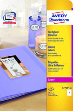 ZWECKFORM L7767-40 ETIKETTEN LASER GLOSSY 40PCS -