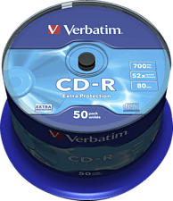 VERBATIM Extra Protection CD-R, 50 Pack Spindle - CD-R