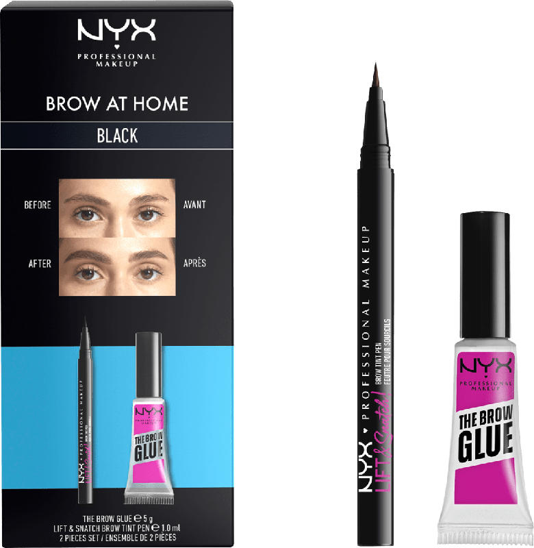 NYX PROFESSIONAL MAKEUP Augenbrauen Set At Home Black