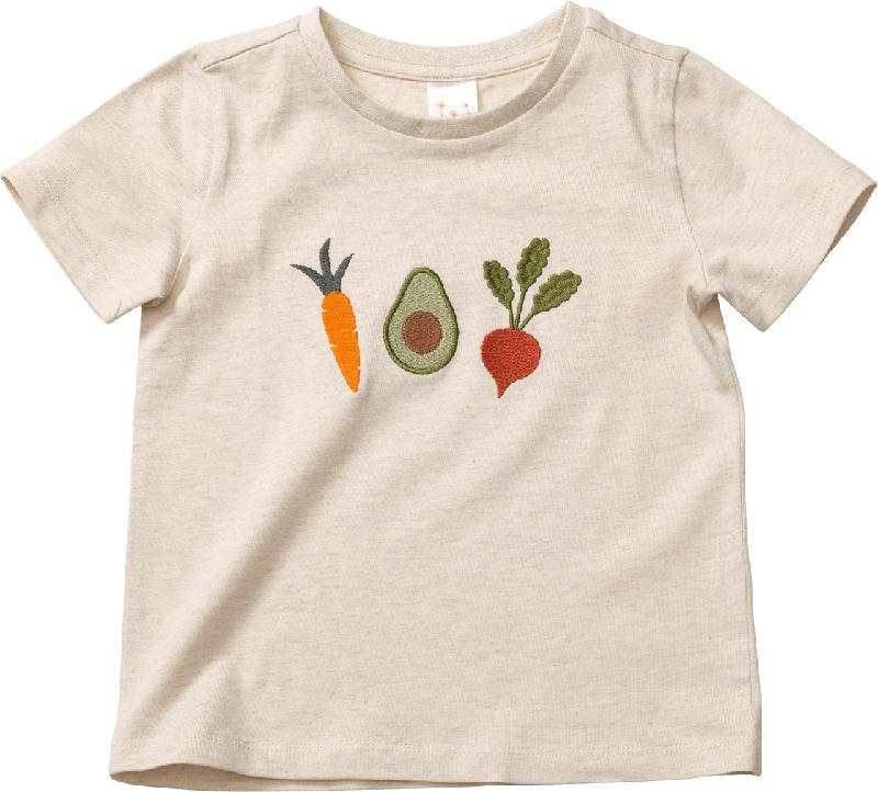 PUSBLU Kinder Shirt, Gr. 104, in Baumwolle, beige, bunt