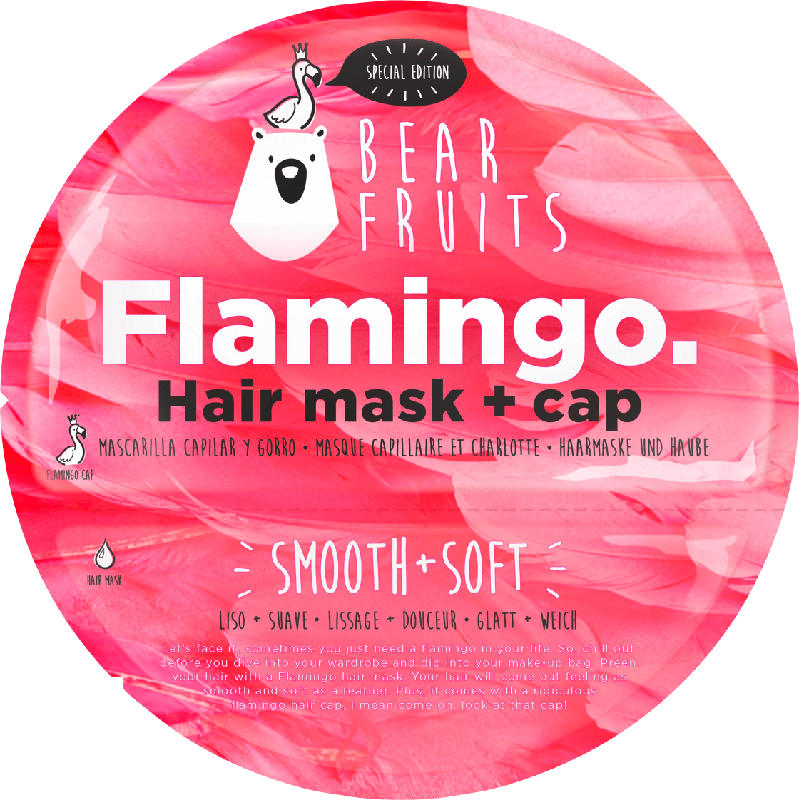 Bear Fruits Haarmaske Flamingo, Hair mask + cap
