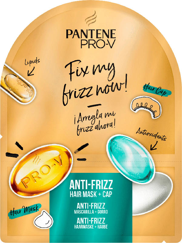 PANTENE PRO-V Haarmaske Anti-Frizz, Hair mask + cap
