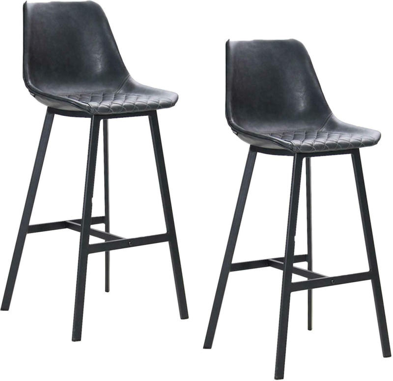 Barhocker-Set in Anthrazit ´LAUREN´
