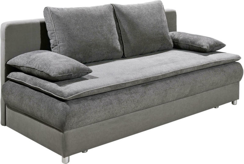 Schlafsofa 'Svenja' inkl. Kissen, grau