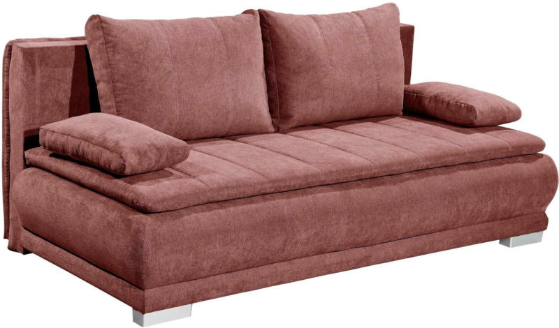 Schlafsofa in Beerenfarbe ca. 162x207 cm Schlaffunktion