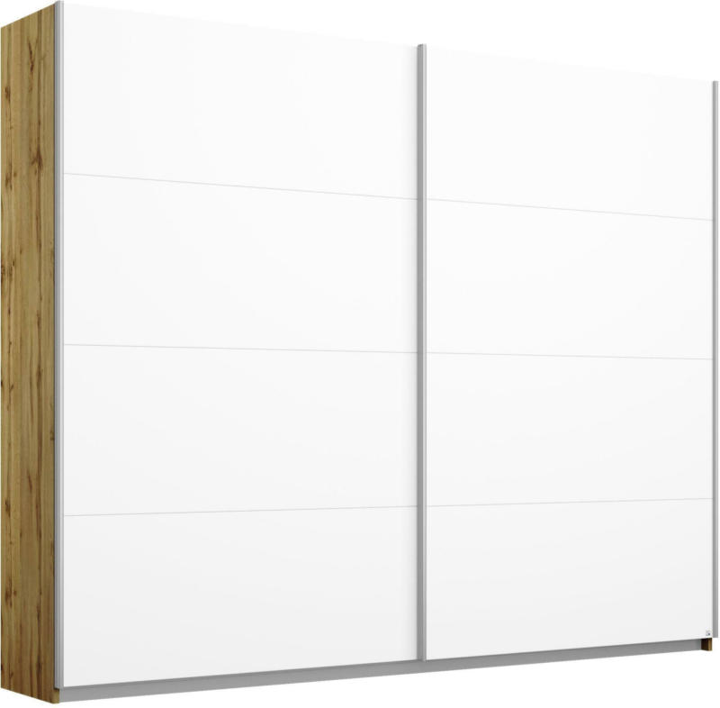 Schwebetürenschrank in Weiß/ Eiche ´BELLUNO´