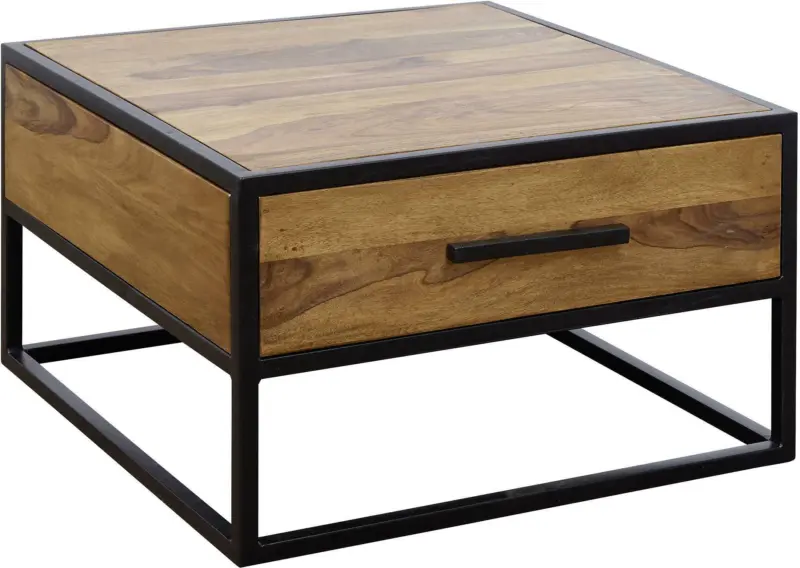 Couchtisch 'WL5.623' , ca. 65x65 cm, aus Sheesham