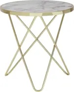mömax Dornbirn - Ihr Trendmöbelhaus in Dornbirn Beistelltisch 'WL5.996' Ø ca. 55 cm, Marmoroptik