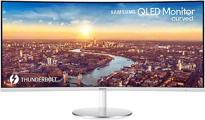 Monitor QLED CJ791 Curved, 34 Zoll, QHD, 21:9, 4ms, 300cd, VA, 92% Adobe/DCI, Grau (LC34J791WTRXEN)