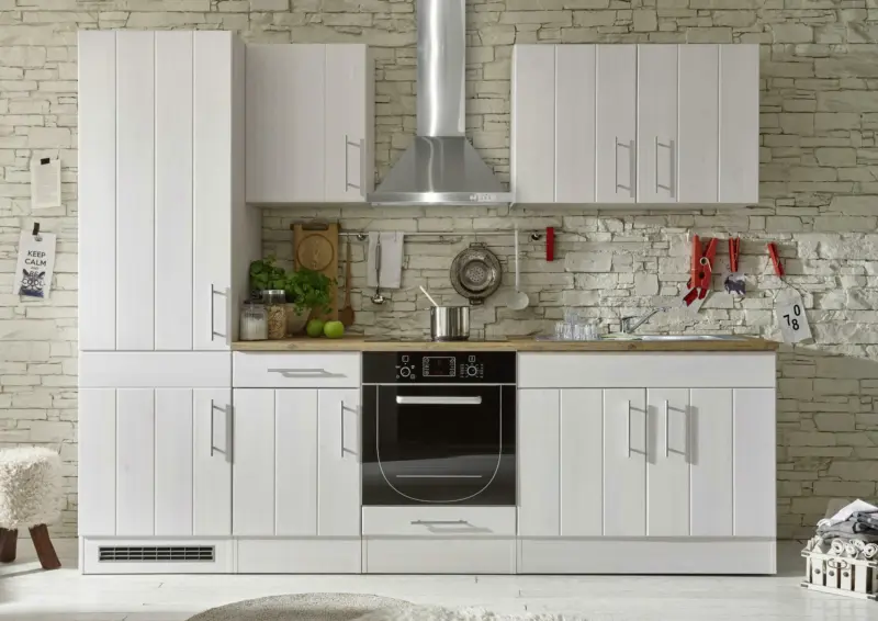 Küchenleerblock in Weiss/ Eichefarbe'Welcome Landhaus 2'