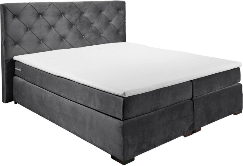 Boxspringbett in Anthrazit ca. 180x200 cm 'Emilia 2'