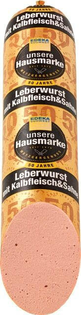 Delikatess-Leberwurst mit Kalbfleisch