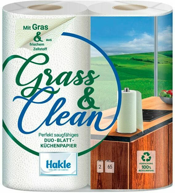 Hakle Grass & Clean Duo-Blatt-Küchenpapier