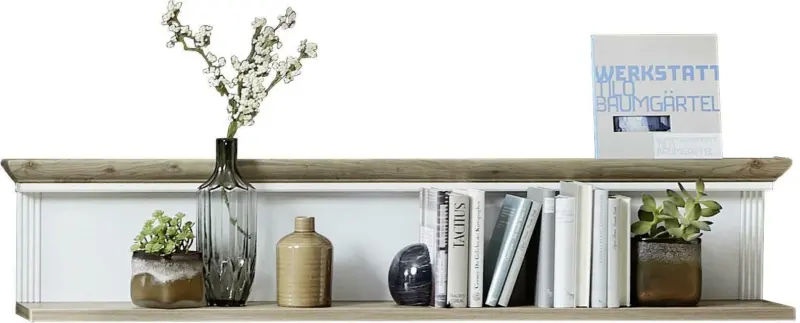 Wandboard 'Jasmin' , weiß, eiche