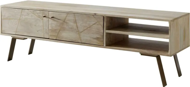 Lowboard 'WL5.607' , aus Mango, braun/gold