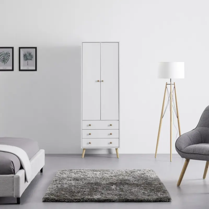 Kleiderschrank 'Ludo', weiß