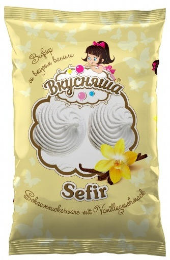 Schaumzuckerware mit Vanillegeschmack