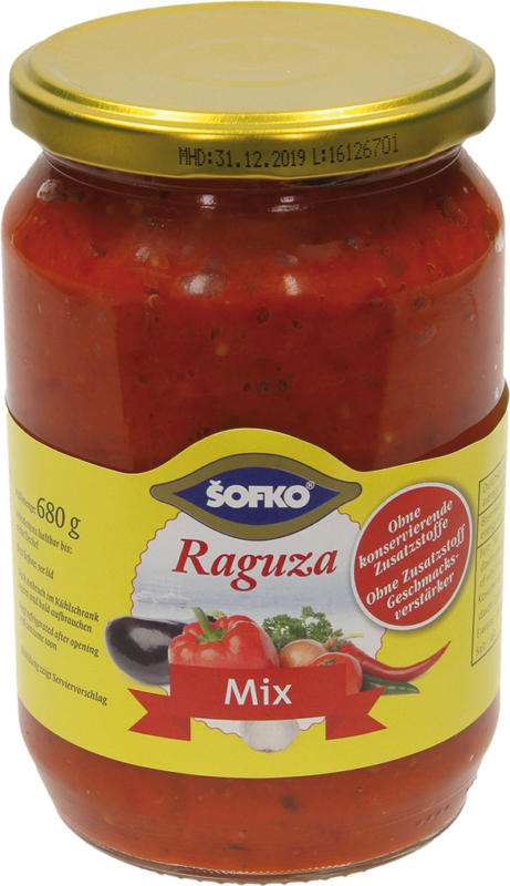 Paprika-Gemüsezubereitung