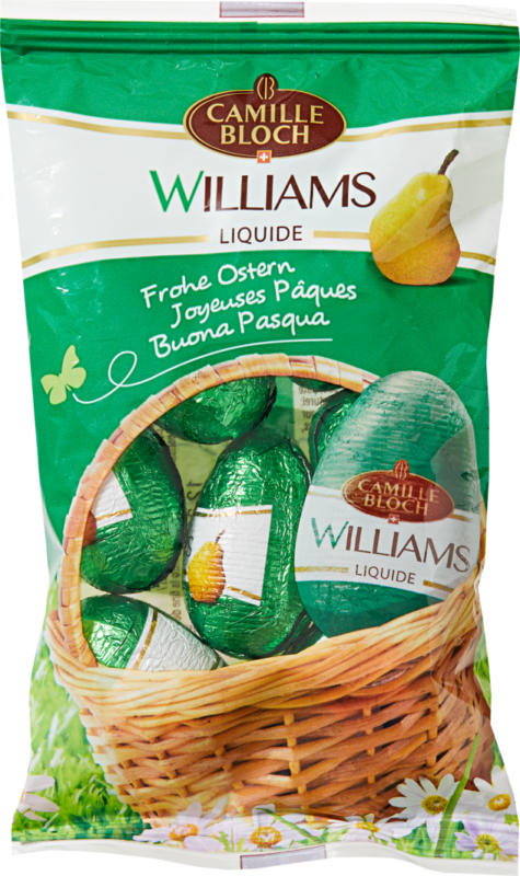 Camille Bloch Williams Eili, mit flüssigem Likör, 140 g