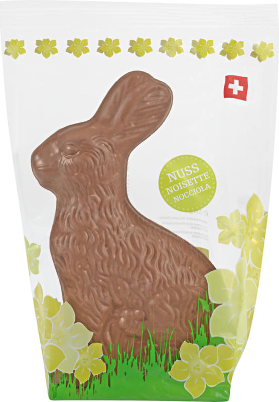 Coniglio pasquale di cioccolato , Latte-Nocciola, 200 g