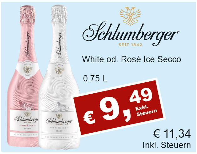Schlumberger White od. Rosé Ice Secco