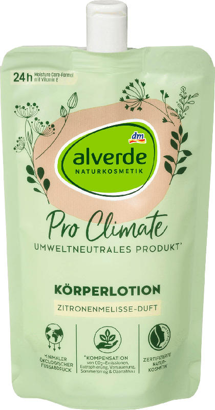alverde NATURKOSMETIK Pro Climate Körperlotion Zitronenmelisse-Duft