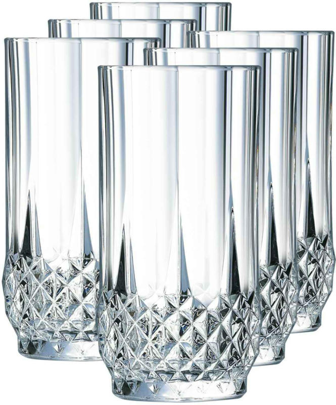 Cristal d'Arques Longdrinkgläser Longchamp 6 Stück 28 cl -