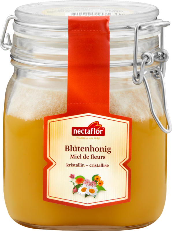 Miel de fleurs Nectaflor , cristallisé, 250 g