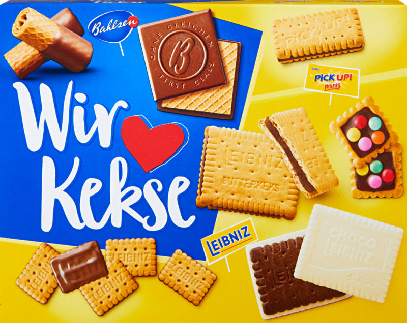 Assortimento di biscotti Wir lieben Kekse Bahlsen Leibniz , 280 g