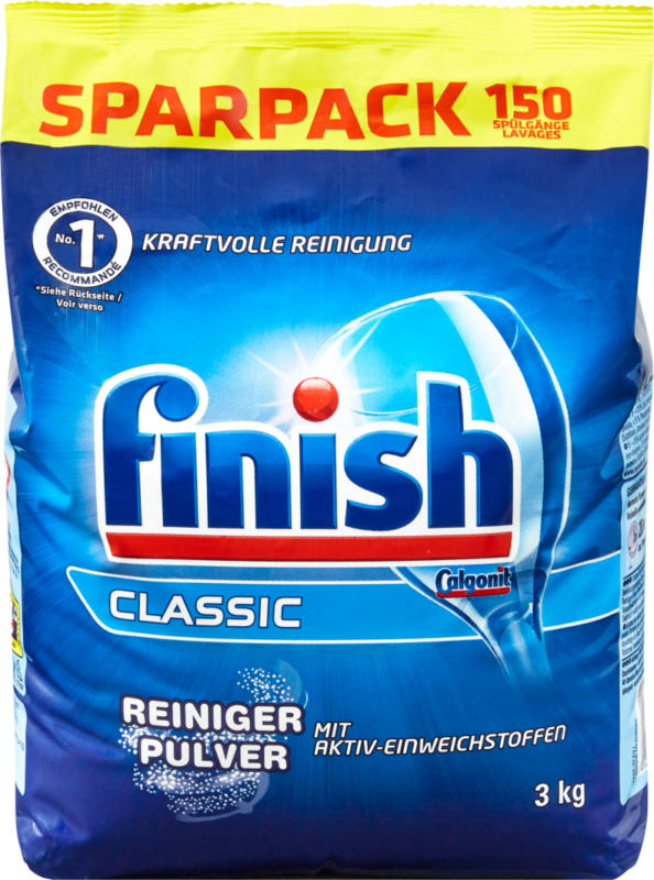 Finish Power Pulver, 150 Waschgänge, 3 kg