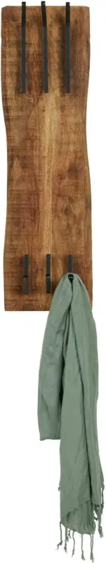 Garderobenpaneel aus Mangoholz