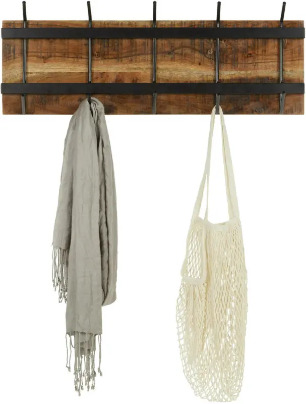 Garderoenleiste aus Mangoholz