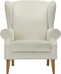 Ohrensessel in Wei&szlig;