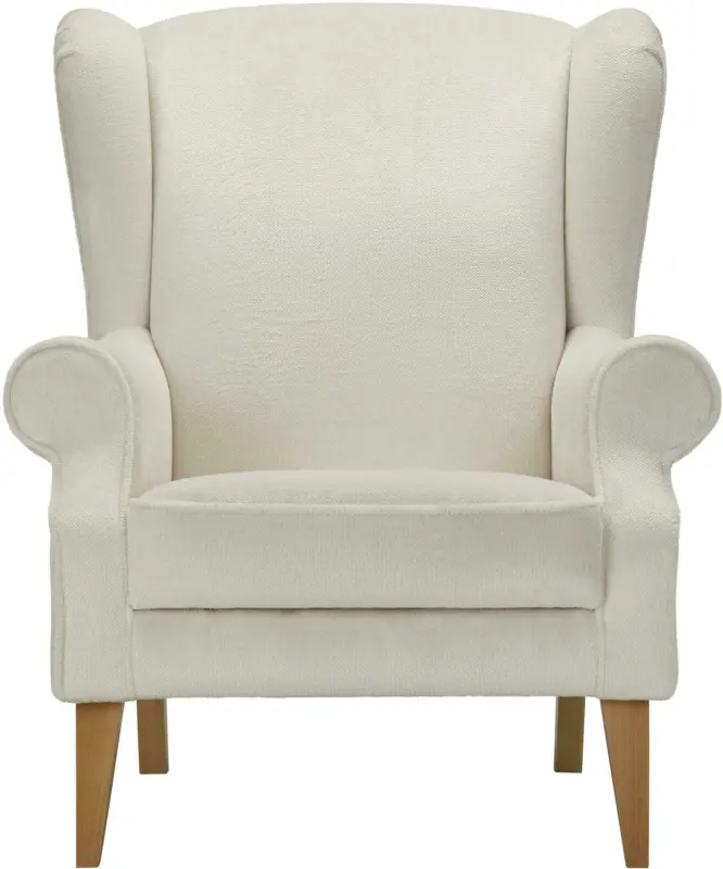 Ohrensessel in Wei&szlig;