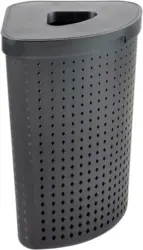 Wäschetonne Seoul in Schwarz ca. 62l