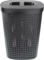 mömax Wäschetonne Seoul in Schwarz ca. 61l
