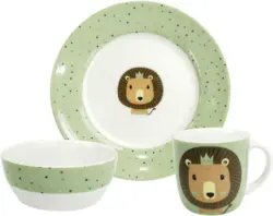 Kindergeschirrset Kids aus Porzellan, 3-teilig