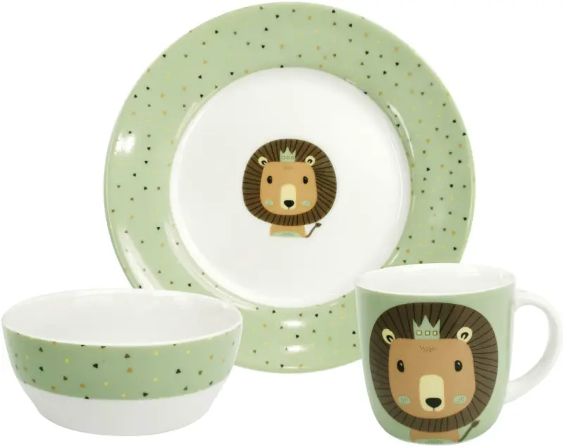 Kindergeschirrset Kids aus Porzellan, 3-teilig