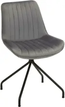 m&ouml;max Stuhl aus Samt in Grau