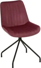 mömax Stuhl aus Samt in Rot