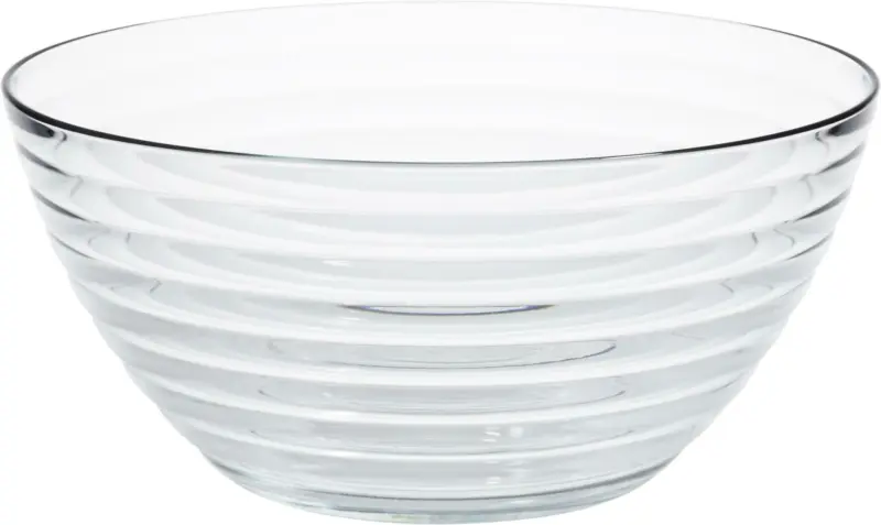 Salatsch&uuml;sselset aus Glas mit Besteck, 3-teilig