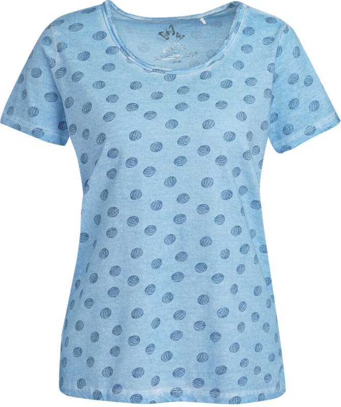 Damen T-Shirt mit Punkte-Allover (Nur online)