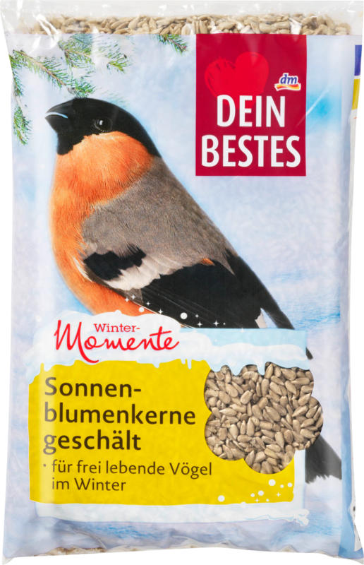 Dein Bestes Hauptfutter für Wildvögel, Wintermomente Winter-Sonnenblumenkerne geschält