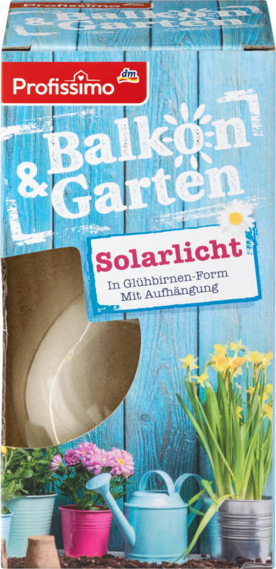 Profissimo Solar-Glühbirne mit Aufhängung