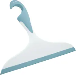 Duschabzieher Loano in Weiß/Hellblau