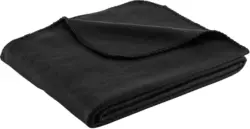Fleecedecke Beatrix in Schwarz ca.130x160cm