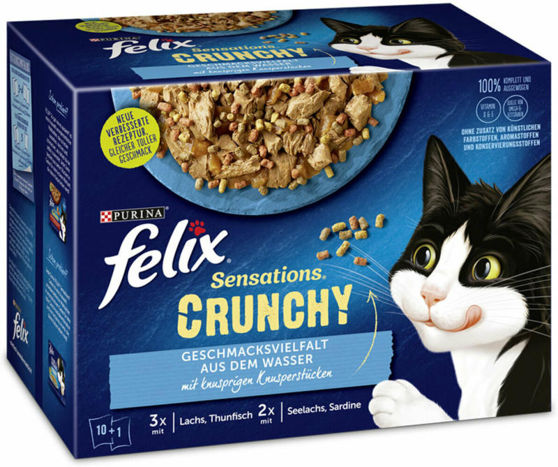 Multipack „Sensation Crunchy“ aus dem Wasser, 12x85g