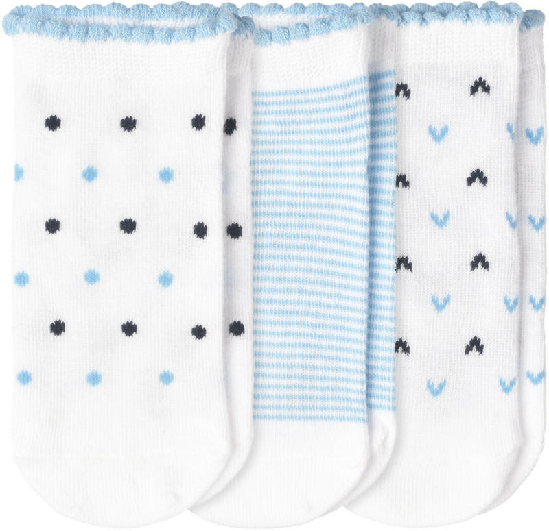 3 Paar Baby Sneaker-Socken im Set (Nur online)